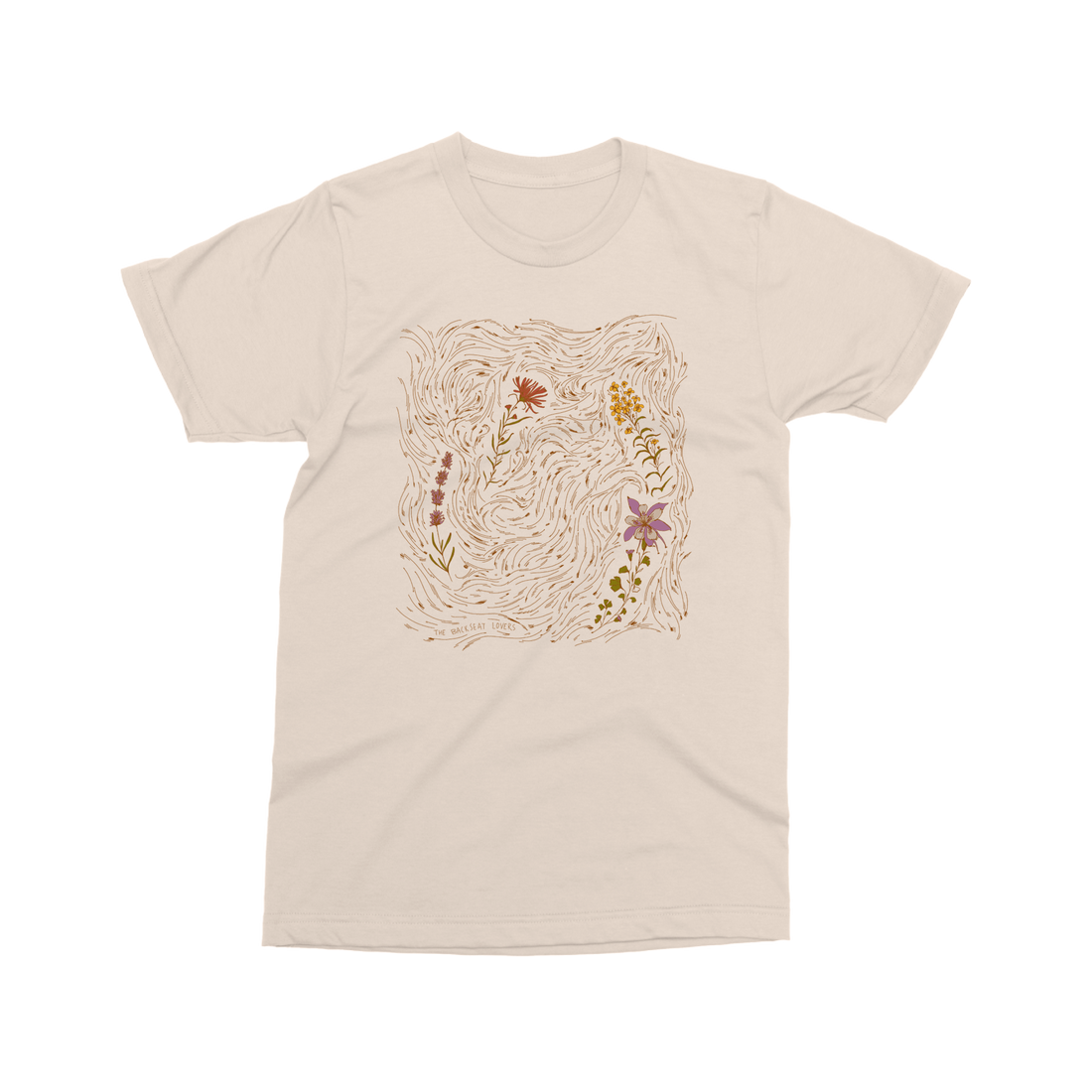 Floral Tee (Tan)